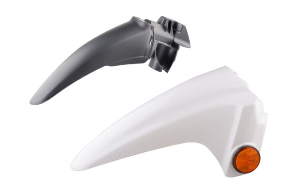 CODIGO: HEGHD7  //GUARDABARRO DELANTERO HONDA WAVE 110S BLANCO 2 PIEZAS